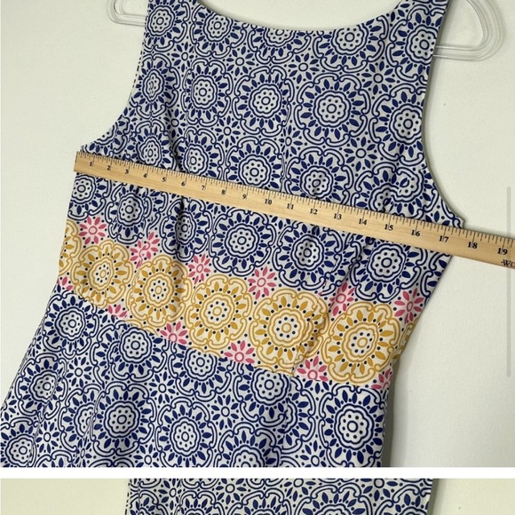 Boden Deborah midi dress Renaissance Blue Size 8L - Picture 7 of 10